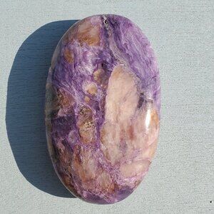 Charoite Oval Palm Stone from Syberia (F1)